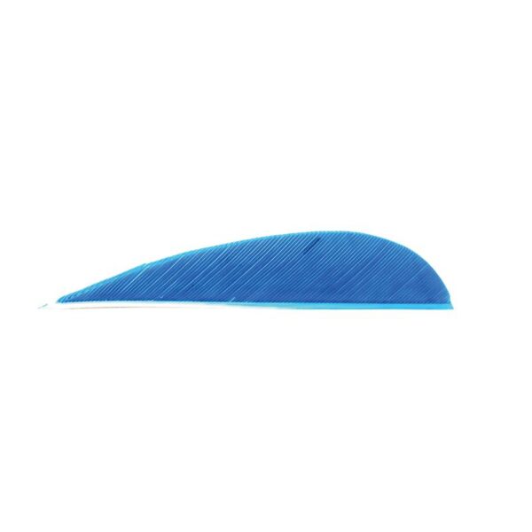 Trueflight Feathers 2 1/2" Parabolic RW Sky Blue