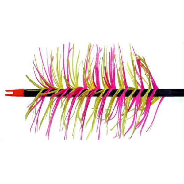 Trueflight Feathers Full Length Spiral Wrap Flu-Flu RW Fluor-Pink