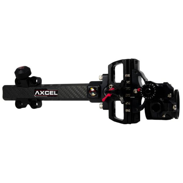 Axcel Sight Pro Slider Carbon AccuTouch Plus with AccuView AVX-41 Scope Single Pin .019 Green Fiber Black - Image 2