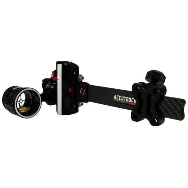 Axcel Sight Pro Slider Carbon AccuTouch Plus with AccuView AVX-41 Scope Single Pin .019 Green Fiber Black