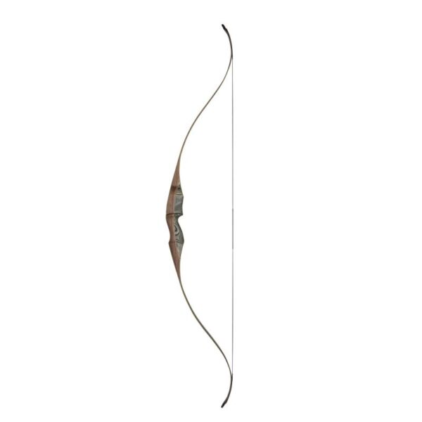 White Feather Fieldbow One Piece Lapwing Black LH 60"-25#