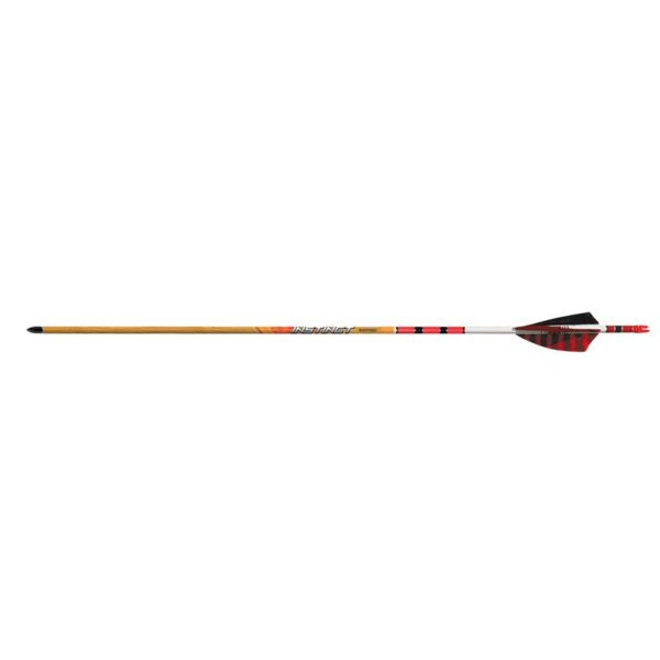 Black Eagle Arrow Carbon Hunting Feathers Crested Instinct .005" 500 Red/White/Black - Image 4