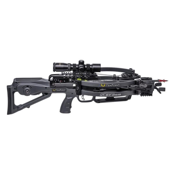 TenPoint Crossbow Compound Package Siege RS410 ACUslide RangeMaster Pro Scope Graphite Grey - Image 3