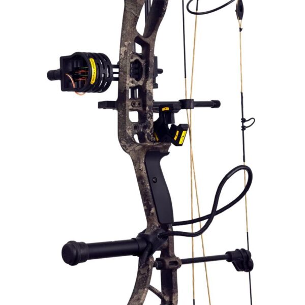 Bear Archery Compound Bow THP Adapt Package RH (55#-70#)-(24.0"-31.0") 80% Let Off Throwback Tan - Image 4