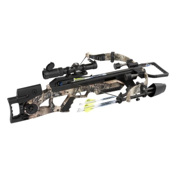 Excalibur Crossbow Recurve Package Assassin Extreme Flat Dark Earth with Overwatch Scope and Proflight 16.5 Arrows