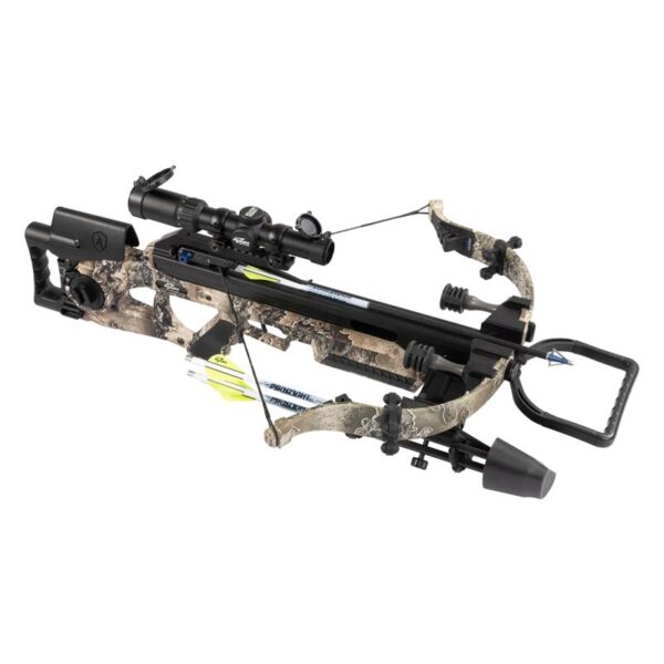 Excalibur Crossbow Recurve Package Assassin Extreme Flat Dark Earth with Overwatch Scope and Proflight 16.5 Arrows - Image 6