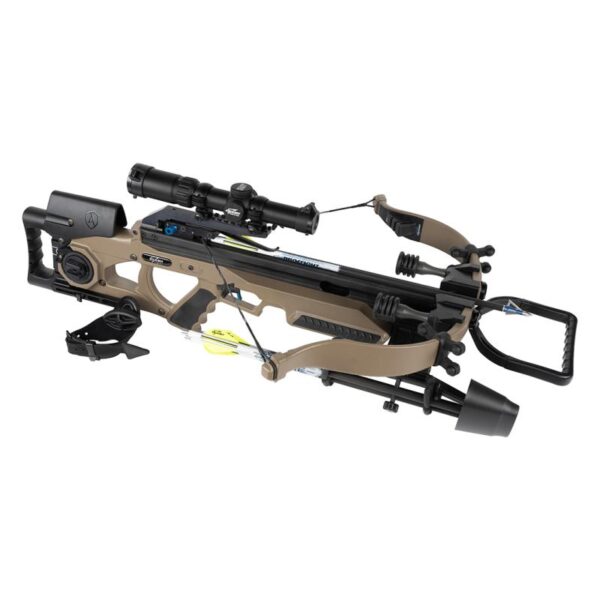 Excalibur Crossbow Recurve Package Assassin Extreme Flat Dark Earth with Overwatch Scope and Proflight 16.5 Arrows - Image 4