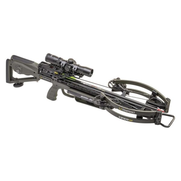 TenPoint Crossbow Compound Viper 430 ACUslide Rangemaster 100 Scope Moss Green - Image 7