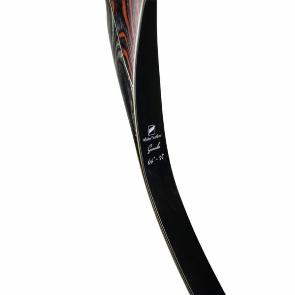 White Feather Fieldbow One Piece Garuda RH 64"-35# Red - Image 10