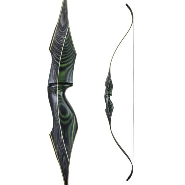 White Feather Fieldbow One Piece Garuda LH 64"-40# Green - Image 20