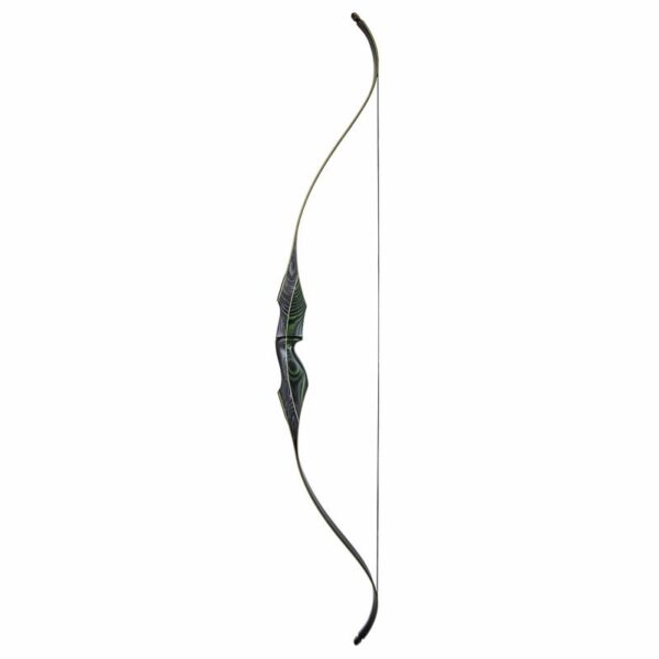 White Feather Fieldbow One Piece Garuda LH 64"-45# Green - Image 9