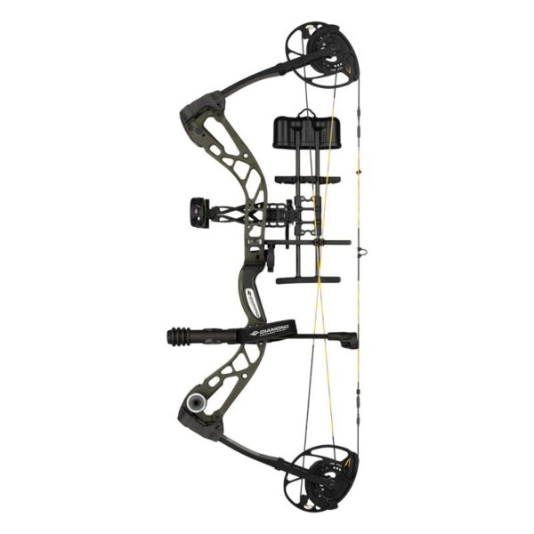 Diamond Compound Bow PRO 320 Package RH (7-70#)-(15"-31") Black - Image 3