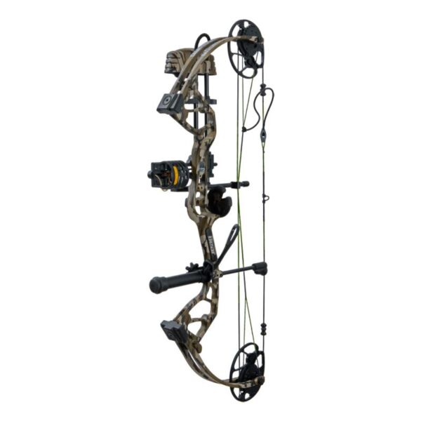 Bear Archery Compound Bow THP Royale Gamekeeper Jr Package LH (5#-50#)-(12.0"-27.0") 80% Let Off Mossy Oak Bottomland - Image 4