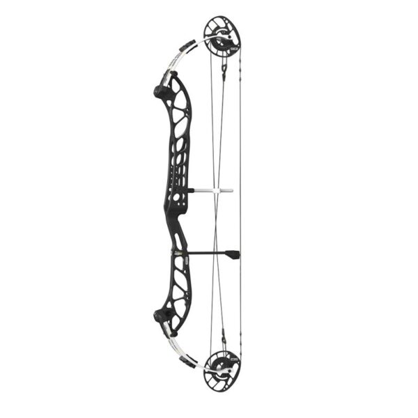 PSE Compound Bow Dominator Duo X 38 SE2 RH 50#-(26.5''-32.0") 65-75% Let Off Charcoal Handle/White Limbs - Image 4