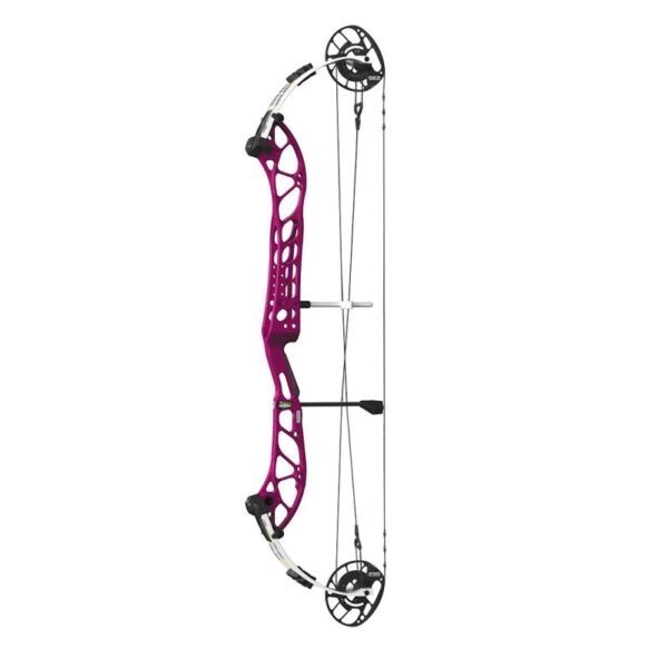 PSE Compound Bow Dominator Duo X 38 SE2 RH 60#-(26.5''-32.0") 65-75% Let Off Charcoal Handle/White Limbs - Image 2