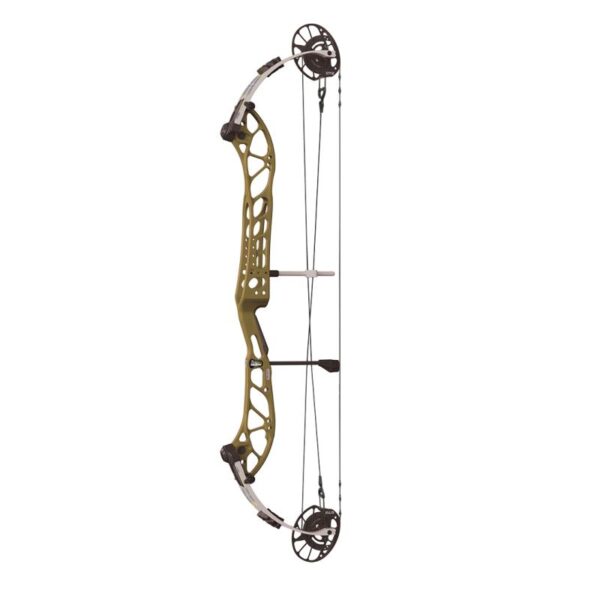 PSE Compound Bow Dominator Duo X 38 EM2 RH 50#-(23.0''-29.0") 75-75% Let Off Purple Handle/White Limbs