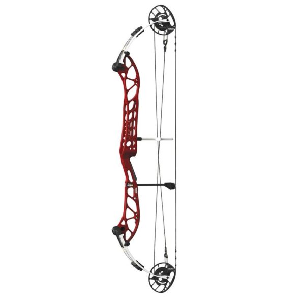 PSE Compound Bow Dominator Duo X 40 SE2 RH 60#-(27.5''-33.0") 65-75% Let Off Charcoal Handle/White Limbs - Image 4