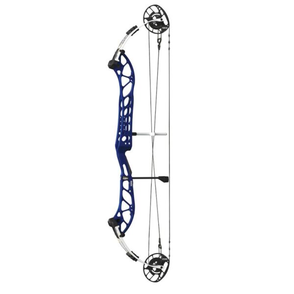 PSE Compound Bow Dominator Duo X 40 SE2 LH 60#-(27.5''-33.0") 65-75% Let Off Black Cherry Handle/White Limbs - Image 2