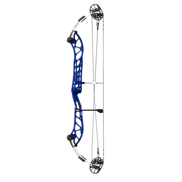 PSE Compound Bow Dominator Duo X 40 M2 LH 60#-(27.0''-31.0") 65-75% Let Off Black Cherry Handle/White Limbs - Image 5