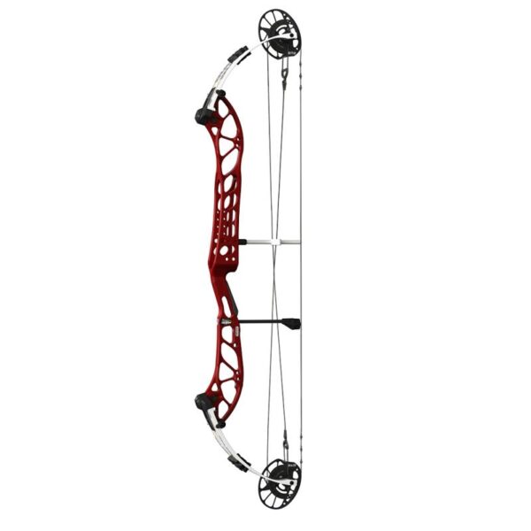 PSE Compound Bow Dominator Duo X 40 EM2 RH 60#-(24.0''-30.0") 75-75% Let Off Black Cherry Handle/White Limbs