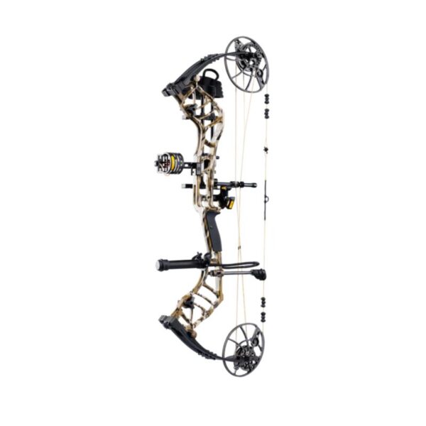 Bear Archery Compound Bow Legend 30 LH (14#-70#)-(18.0"-31.0") 85% Let Off Veil Whitetail Handle/Black Limbs - Image 7