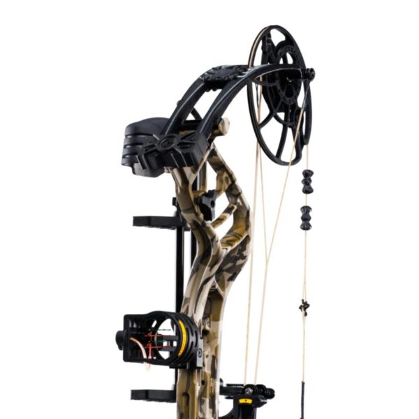 Bear Archery Compound Bow Legend 30 LH (14#-70#)-(18.0"-31.0") 85% Let Off Veil Whitetail Handle/Black Limbs - Image 3