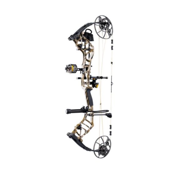 Bear Archery Compound Bow Legend 30 Package RH (14#-70#)-(18.0"-31.0") 85% Let Off Veil Whitetail Handle/Black Limbs - Image 4