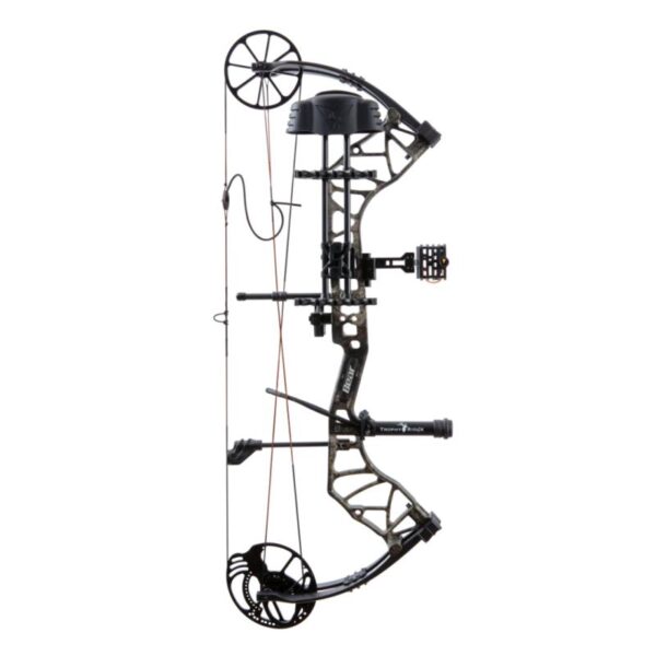 Bear Archery Compound Bow Species XT Package RH (45#-60#)-(23.5"-30.5") 80% Let Off True Timber Strata Handle/Black Limbs - Image 5