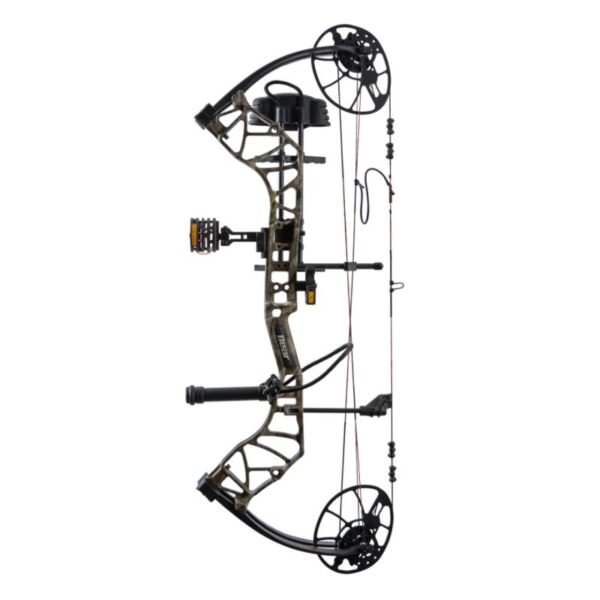 Bear Archery Compound Bow Legit MAXX Package LH 70#-(14.0"-30.0") 80% Let Off Muddy Handle/Black Limbs - Image 4